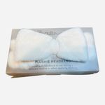 The Crème Shop Plushie Spa Headband White Bow Face Wash Makeup Skincare NWT Photo 1