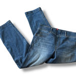 Spanx  Jeans‎ Women Blue Straight Leg Pull On Stretch Denim Comfort Jeans Size L Photo 0