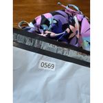 Decree Tropical Floral Ruffle Halter Bikini Swim Top Crop Tankini Women XL Photo 5