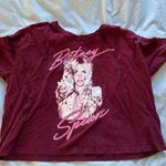 Old Navy Maroon Britney Spears Crop T shirt Photo 0
