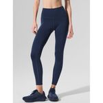 Alo Yoga Alo 7/8 High-Waist Airlift Leggings True Navy Hi-Rise Waisted Tights Skinny Pant Photo 3