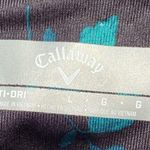 Callaway Golf Dress Opti Dri Women's Black Floral Short Sleeveless Sz L Photo 9