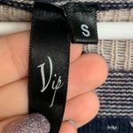 VIP Blue & Cream Tree Design Crewneck Sweater Photo 2