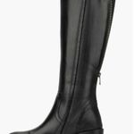 Vintage Foundry Tall Boot Womens 8.5 Black Helen Leather Side Zip Boho *Flaw Photo 13