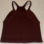 Free People New!  Movement Happiness Runs XS/S Ribbed Cocoa Brown Crop Top Photo 6