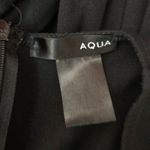 AQUA NEW Black Ponte Fit and Flare Dress SMALL Photo 10