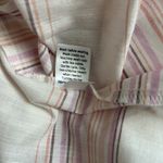 Sonoma  Women's Poplin Nightgown Size Medium Cream Pink Sleeveless‎ Lightweight Photo 8