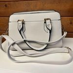 No brand Tote/shoulder/Grained / Lt Gray /Black Trim Bag NWOT Gray Photo 0