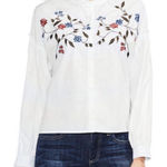 Vince Camuto  embroidered balloon sleeve‎ blouse Photo 0