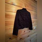Rafaella  Womens Black 3 Button Corduroy Long Sleeve Blazer Size 12 Photo 3