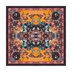 NWT Vismaya Mustard Rhapsody Scarf Black Photo 0