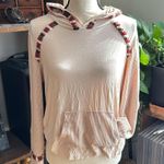POL  Beige and Cream Women's Contrast Hoodie Small Photo 1