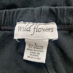 Wild Flowers SZ L black cropped leggings Black Size L Photo 2