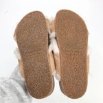 Jenni Kayne  Genuine Shearling Natural Crossover Open Toe Slide Sandal NEW 37 Photo 3