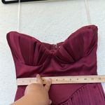 House Of CB ‎ XS D-DD  'Marcella' Berry pleated georgette maxi dress NWOT Photo 5