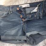 RSQ Women’s Button Fly Rolled Cuffed High Rise Button Fly Denim Jean Shorts Photo 0