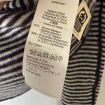 Madewell  XS alpaca blend off the shoulder sweater black stripe fitted top Photo 4