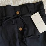 Paper Bag High Waist Retro Tie Skirt Black Photo 3