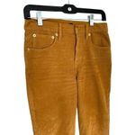 J Crew Womens Corduroy Ankle Straight Pant Size 26 Mustard Yellow Brown Stretch Photo 4