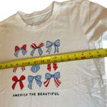 Life is Good  America the Beautiful Bows Short Sleeve Crusher Tee Womens Medium Photo 5