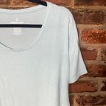 Tommy John Sage Green Micro Rib Ribbed Knit Short Sleeve Top Women's Size Large Photo 1