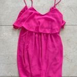 Vestique Hot Pink Dress Midi Length Sz Large Photo 0