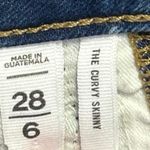 Ann Taylor LOFT Curvy Women's Blue High Waist Skinny Leg Denim Jeans Pants Sz 6 Photo 4