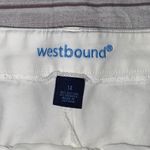 Westbound new with tags cotton blend stretch capri pants white sz 14 women Photo 4