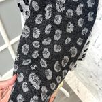 Alessia Massimo Leopard Angora Viscose Scarf Wrap Rhinestones NWT Photo 4