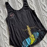Rip Curl  Black Tank Top with Surfing Design Photo 5