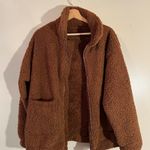 Brown Sherpa Jacket Size L Photo 1