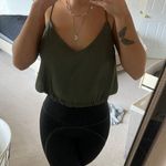 Lavish Green Silk Tank Top Photo 0