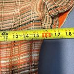 Ming Wang  Orange Plaid Blouse Photo 4