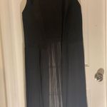 NWOT 2 EXTREMZ black Vest Unique Fringe Sz M Cut‎ from the sides Size M Photo 2