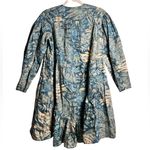 Ulla Johnson  Leiko Dress Blue Floral Print Cotton Long Sleeve Mini 00‎ Boho Photo 5