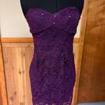 B. Smart Purple lace mini dress Photo 1