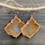 Kendra Scott  Elegant Rose Gold-Toned Earrings‎ Photo 0