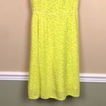 Gap  Women’s Floral Print Yellow Gray Cross Back Strap Tank Mini Dress Photo 2