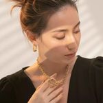 Stainless Steel Women Necklace & Bracelet Set Photo 4