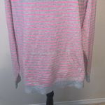 Made for life  pink grey striped casual pullover sweatshirt Photo 2