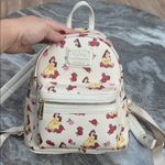 Lounge Fly  Beauty And The Beast Belle Floral Backpack Cream Photo 1