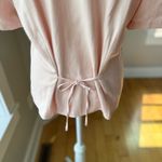 Vintage Sag Harbor Pink Short Sleeve Tie Back Blouse Jacket Blazer Size Medium Photo 5