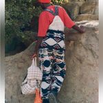 NWOT Free People FP Movement Hit The Slopes Printed Salopette Black combo XS S M Size M Photo 4