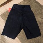 Isabel Maternity by Ingrid & Isabel Over Belly Bermuda Black Jean Shorts Photo 3