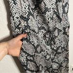 Chaser NWT Women Sz S Grey Snake Print Wide Leg Jumpsuit Spaghetti Strap V Neck Photo 3