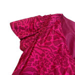 Paige Fuchsia Pink Animal Print Dress Mini Shift Fit Flowy Size Large Women's Photo 6