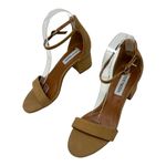 Steve Madden  Irenee Tan Suede Block Heel Sandals Size 6.5 Photo 2