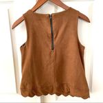 Romeo + Juliet Couture Romeo and Juliet brown suede like tank Photo 2