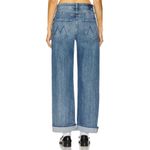 NWT Mother The Dodger Flood Cuff in Toil and Trouble Loose Straight Leg Jeans 26 Blue Photo 4
