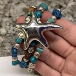 Periwinkle By Barlow Silver Tone Starfish Costume Bracelet NWT $19 Please Read Photo 4